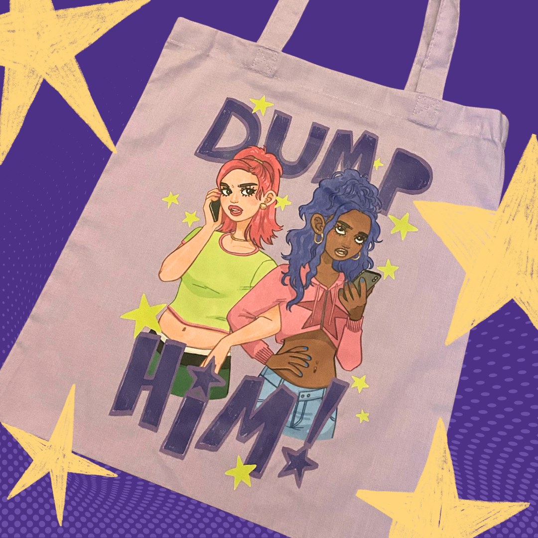 DUMP HIM - tote bag