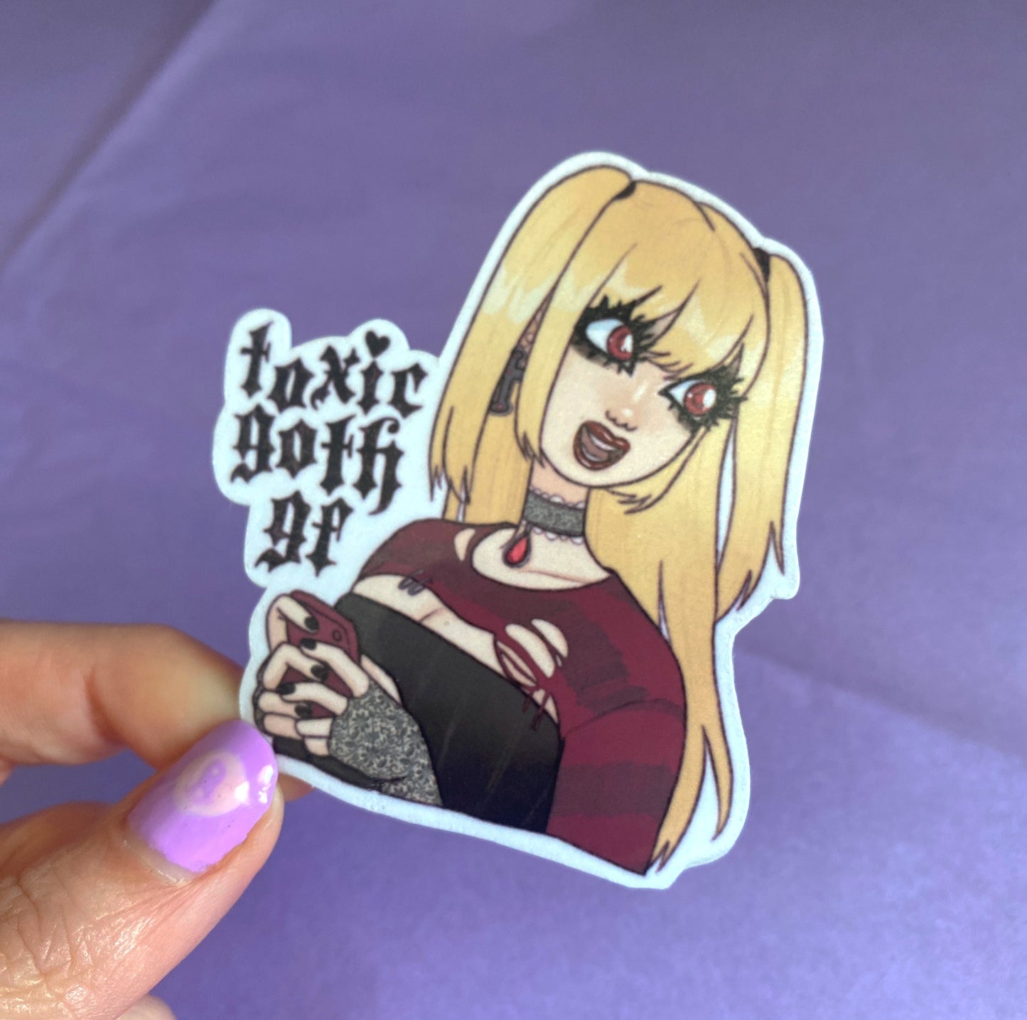 TOXIC GOTH GF MISA - glossy sticker image 2