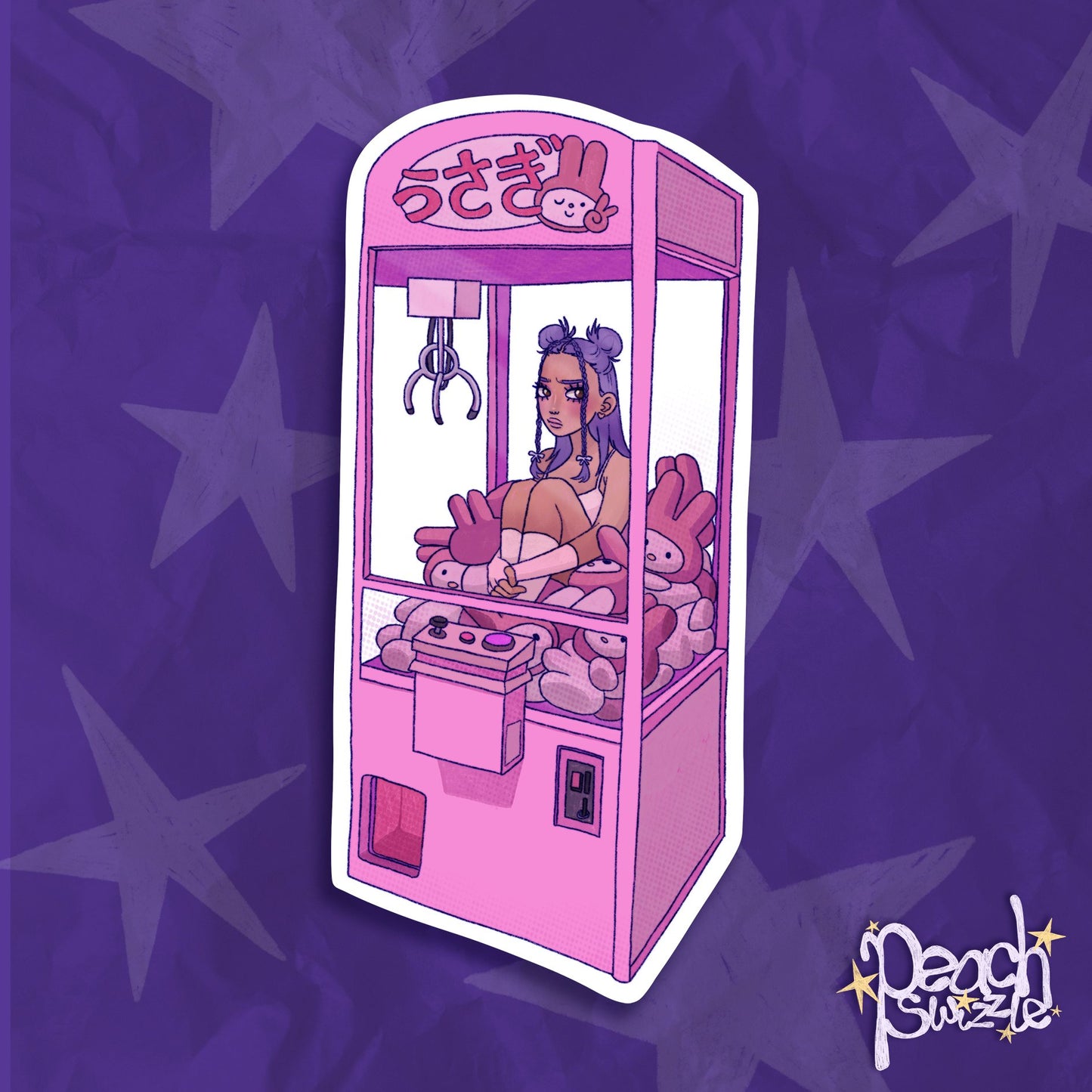 CRANE GAME - original holographic sticker