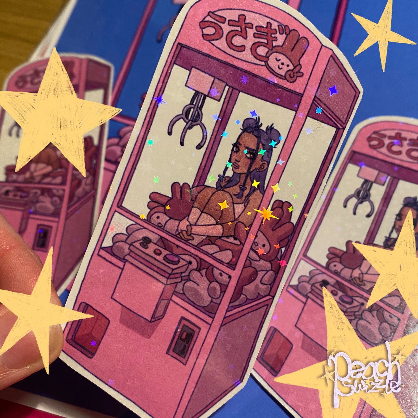CRANE GAME - original holographic sticker