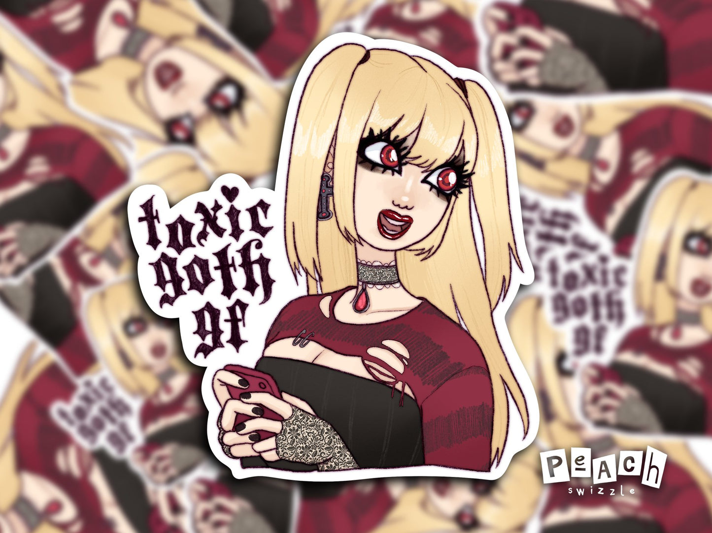 TOXIC GOTH GF MISA - glossy sticker image 1