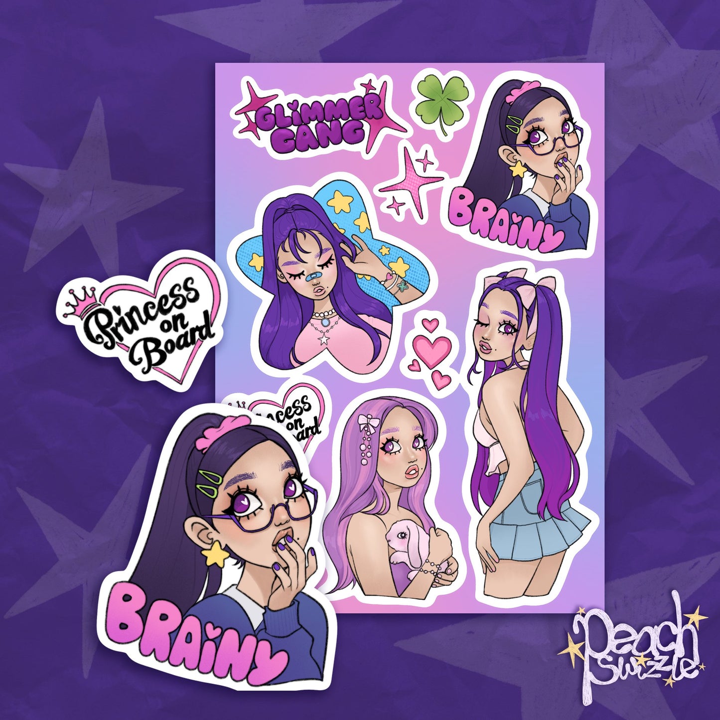 GLIMMER GANG - sticker sheet