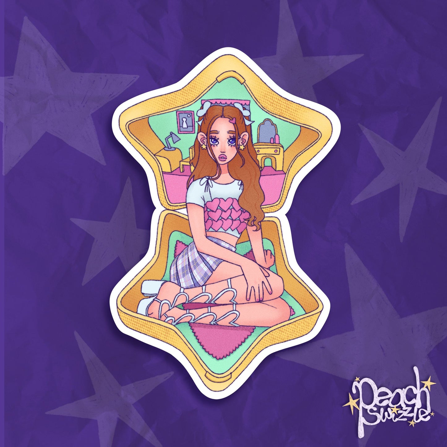 POLLY - original holographic sticker