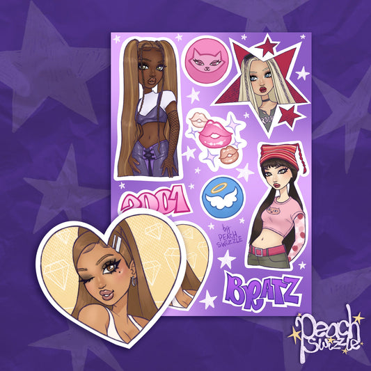 BRATZ PACK - sticker sheet