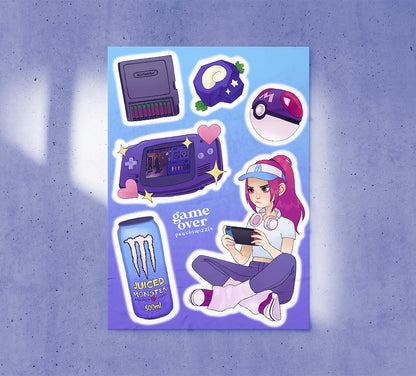 GAME OVER - sticker sheet image 1