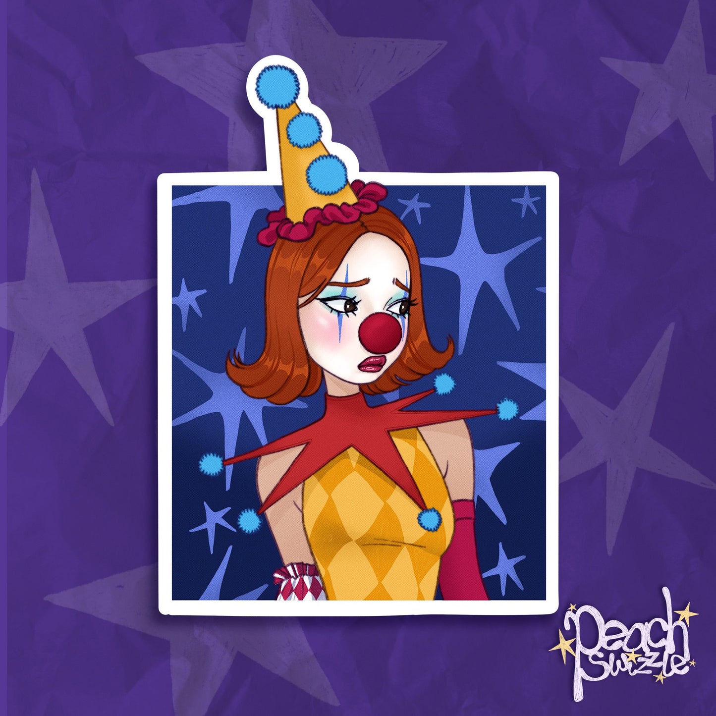 CLOWN GIRL - original sticker