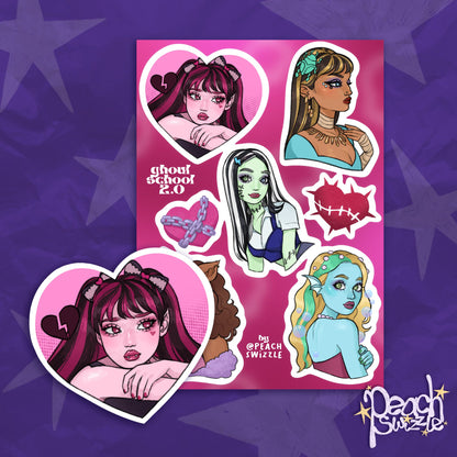 GHOUL SCHOOL 2.0 - sticker sheet