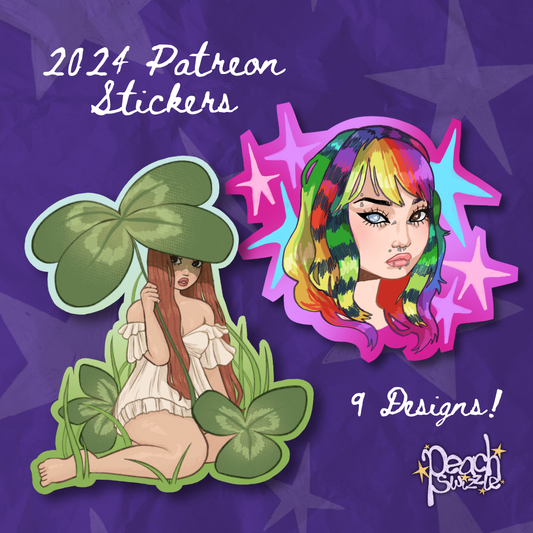 2024 PATREON Stickers - 9 Designs