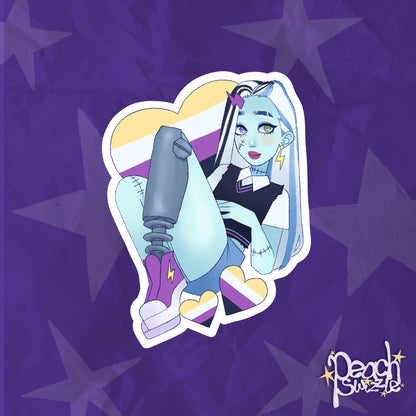 MONSTER PRIDE - sparkly holographic pride stickers