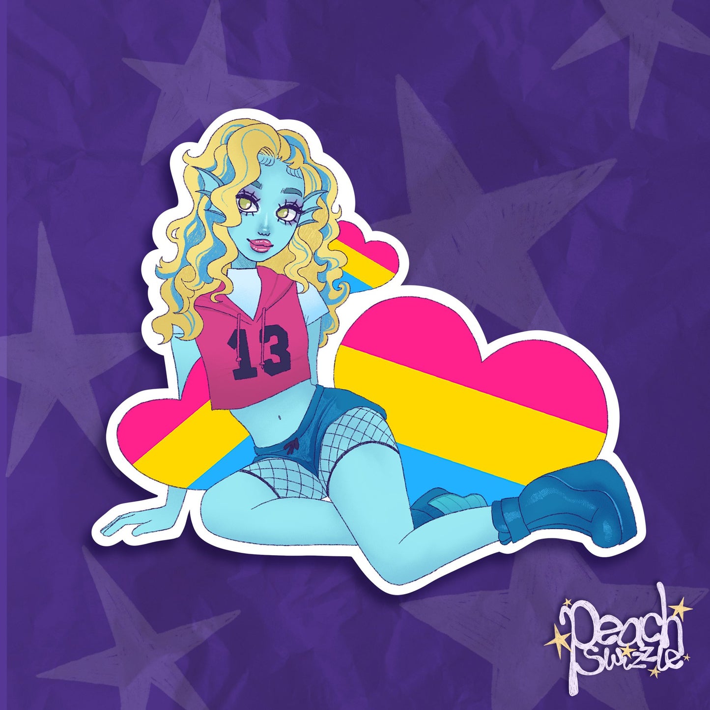 MONSTER PRIDE - sparkly holographic pride stickers