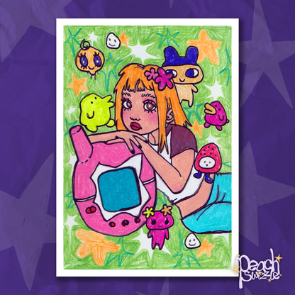 TAMAGOTCHI GIRL - A4 or A5 print